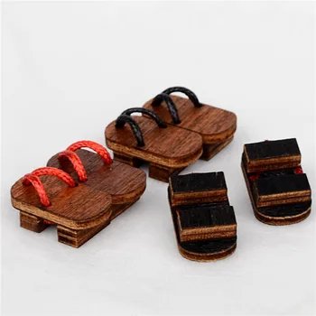 Ob11 boty kimono odpovídající mini dřeváky pro 1/12 bjd,obitsu 11 dřevěné boty Panenku Příslušenství
