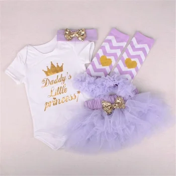 Reborn Baby Doll Šaty Oblečení Pro 20-23 Inch Novorozence Odpovídající Oblečení Bílá Romper Lightpurple Šaty Čtyř-Dílná Sada