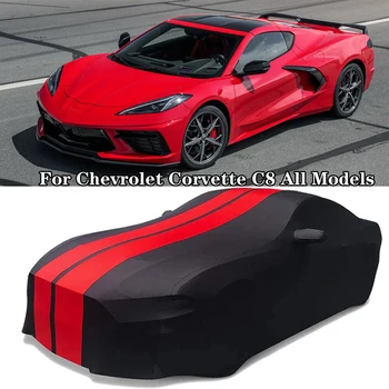 Vnitřní Auto Kryt Satén Prachotěsné Sluneční Clony Venkovní Ochranu Pro Chevrolet Corvette C8 2020-2023