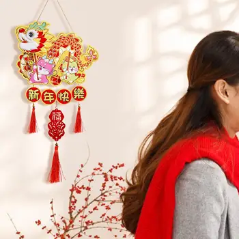 Čínský Nový Rok Ornament 2024 Lunární Jarní Festival Dekorace Střapec Přívěsek pro Obchod Festival Strop Oslavy, Restaurace